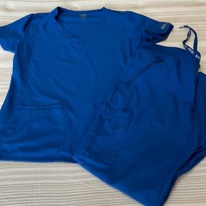 Insight Medcouture royal Blue Scrub set